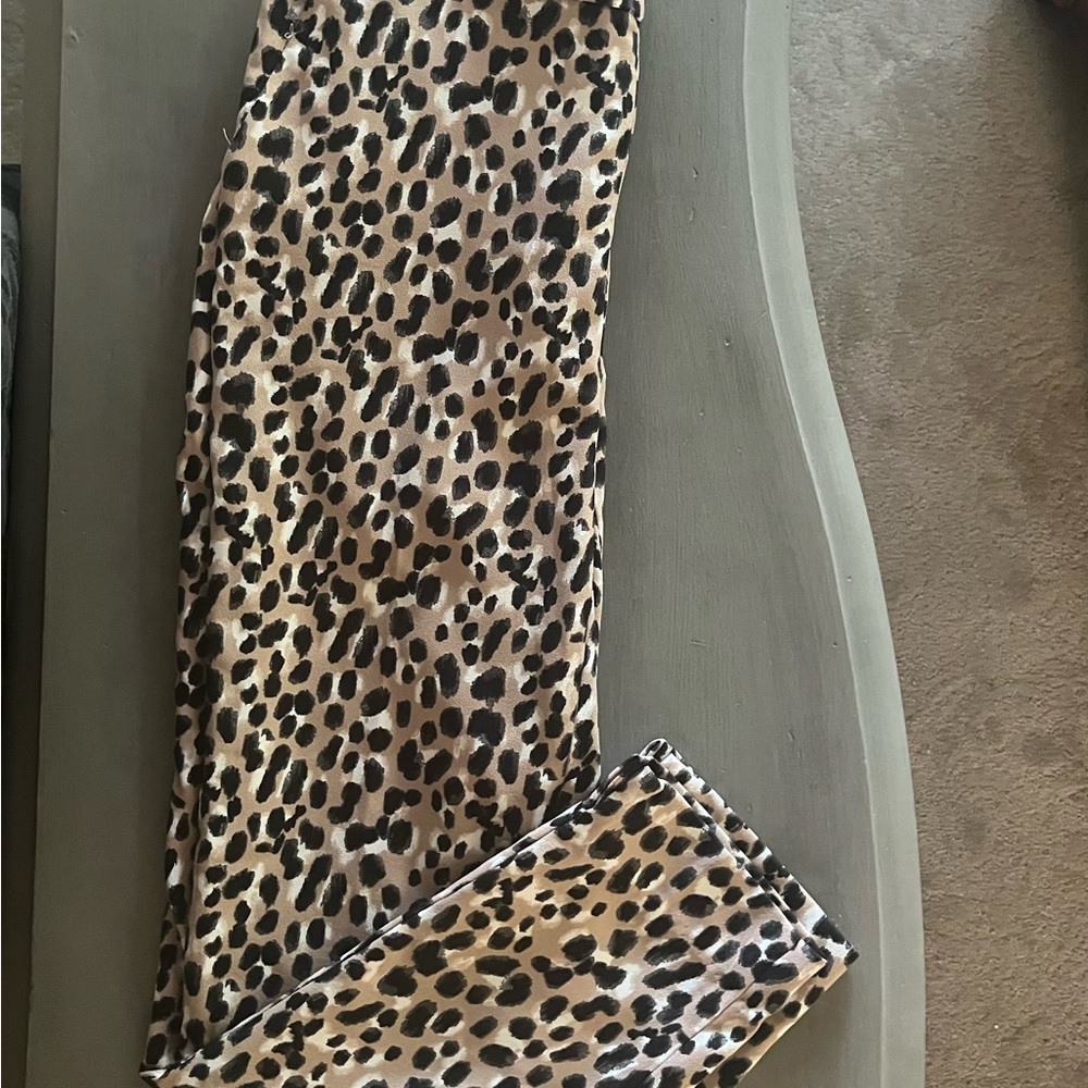 Banana Republic Leopard Print Pants in Brown and Black
